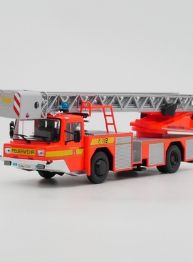 Ixo 1:43 Iveco Magirus DLK依维柯马基路斯德国消防车云梯车模型