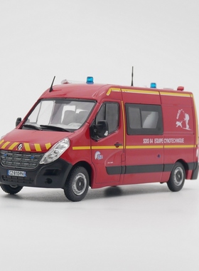 ixo 1:43 Renault Master雷诺面包法国消防搜救队合金汽车模型