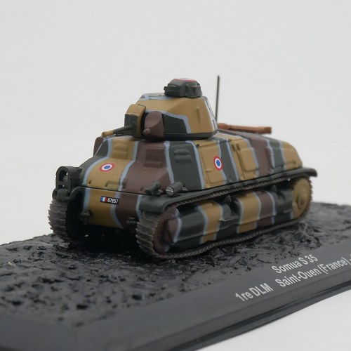 ixo 1:72 Somua S 35 二战法国索摩亚坦克合金军事装甲模型玩具