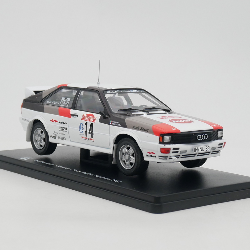 IXO 1:24 Audi Quattro WRC 1981奥迪拉力赛车合金汽车模型玩具车