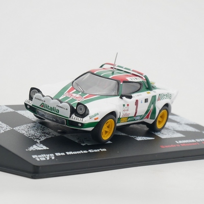 ixo 1:43 LANCIA STRATOS HF WRC 1977蓝旗亚拉力赛车汽车模型