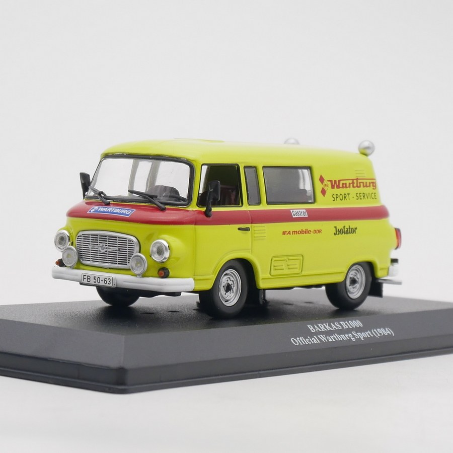 ixo 1:43 Barkas B1000 1984巴尔卡斯面包车Wartburg拉力赛车队