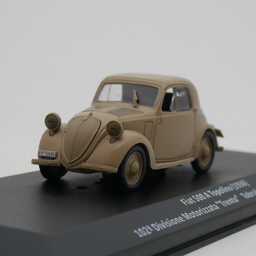 Ixo 1:43 Fiat 500 A Topolino菲亚特二战意大利军车合金汽车模型