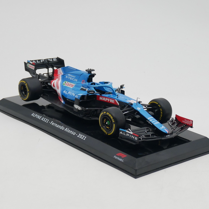 ixo 1:24 ALPINE A521 Fernando Alonso 2021阿隆索F1賽車模型