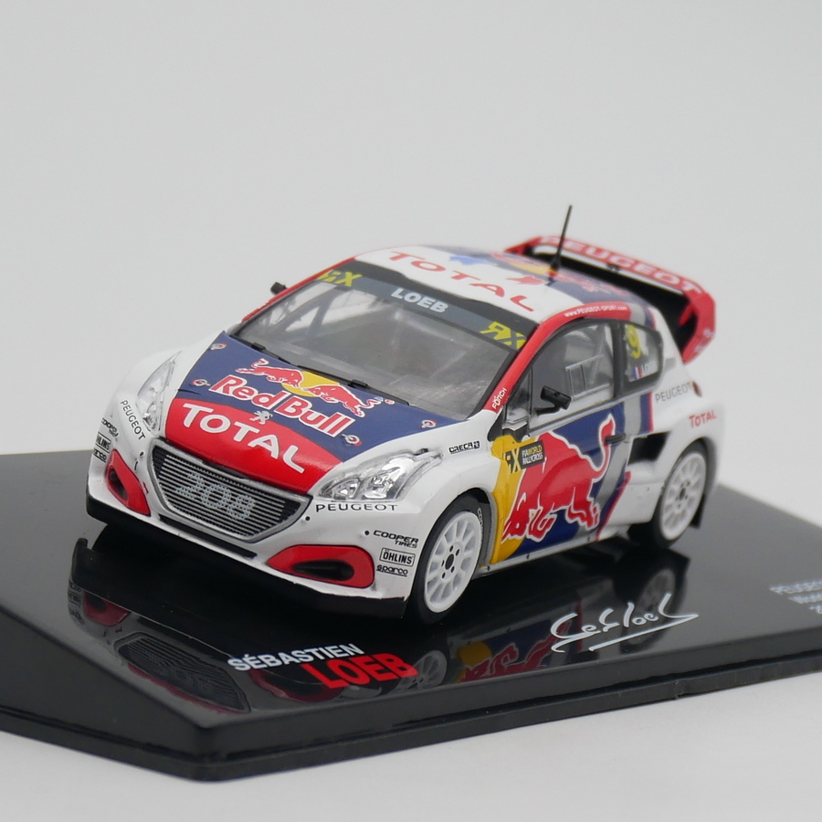 ixo 1:43 Peugeot 208 WRX 2017 Loeb标致208拉力赛车合金车模型