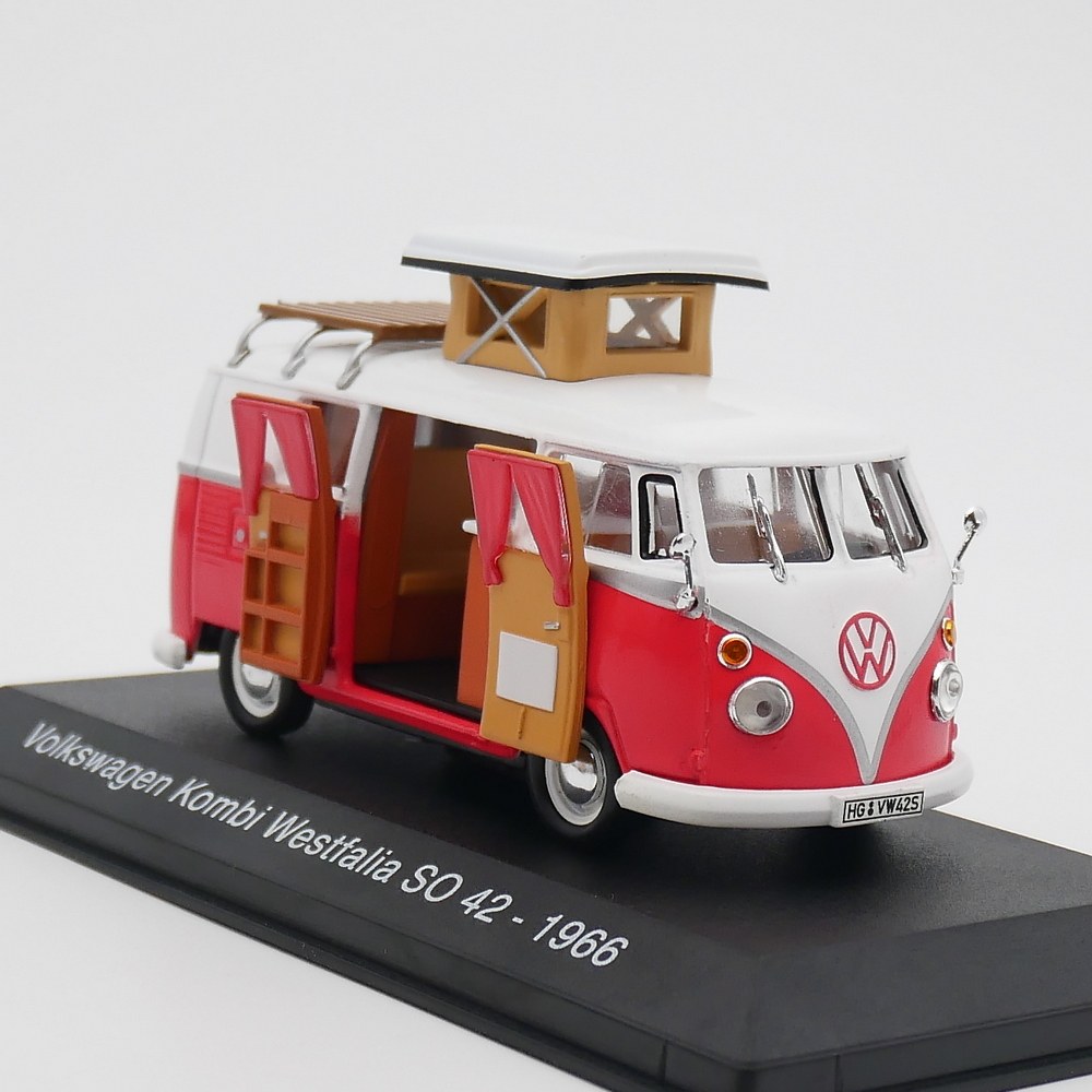 ixo 1:43 Volkswagne Kombi Westfalia 1966大众房车合金汽车模型