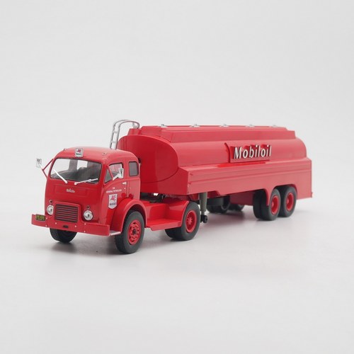 ixo 1:43 White 3000 Mobiloil怀特平头卡车美孚油罐车汽车模型