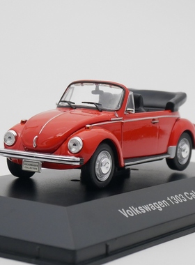 ixo 1:43 Volkswagen 1303 Cabriolet 1974大众开蓬甲壳虫玩具车