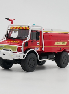 Ixo 1:43 Unimog U 5023奔驰乌尼莫克法国消防车合金汽车模型玩具