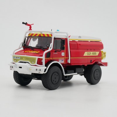 Ixo 1:43 Unimog U 5023奔驰乌尼莫克法国消防车合金汽车模型玩具