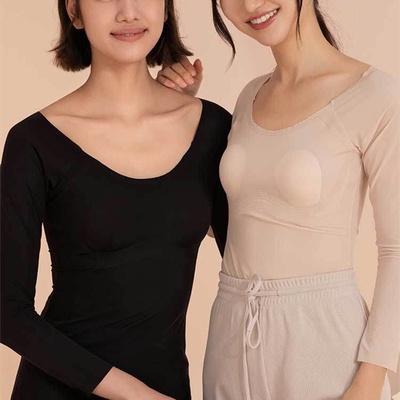 薄款自带胸垫面膜发热保暖肌肤衣