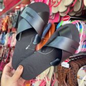 巴西专柜新品 Metallic女外穿防滑沙滩拖鞋 一字拖Havaianas Aqua