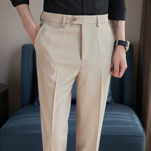 修身 商务正装 免烫西装 裤 子 2026高级感西裤 休闲帅气直筒长裤 男士