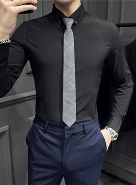 领带男灰色韩版英伦正装商务6cm休闲结婚窄版条纹格子潮领带免打