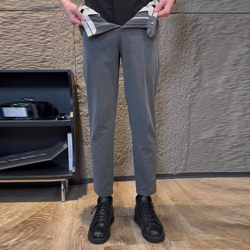 高级感痞帅垂感西裤男