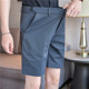 裤 弹力松紧腰短裤 潮 高端商务休闲百搭时尚 抗皱五分西装 男夏季 新款