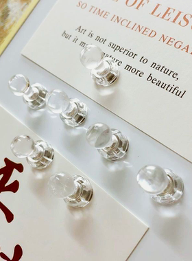 ins风照片磁钉冰箱贴留言贴磁贴吸力贴透明吸力贴吸磁装饰磁简约