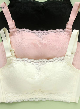 夏季聚拢防走光抹胸式文胸奴芝9289无钢圈无磁聚拢蕾丝收副乳内衣