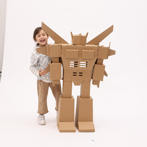 纸壳绘画手工制作创意涂鸦拼插