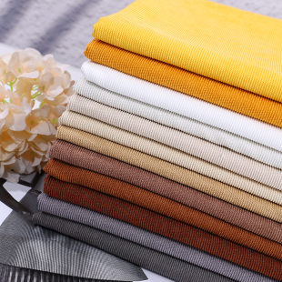 灯芯绒布料复古细条绒布衬衫卫衣沙发加厚服装纯色棉袄裤子绒面料