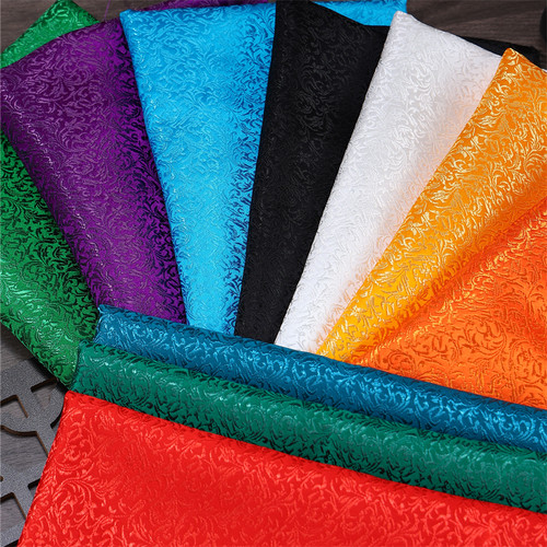 高档织锦缎布料提花丝绸缎古装汉服旗袍唐装香囊香包民族服装面料