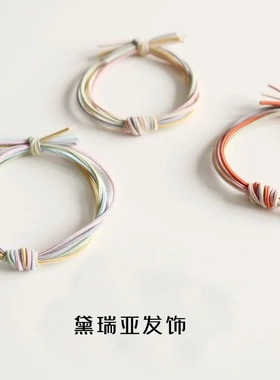 基础手工打结发圈发绳头饰仙女 森系 超仙头绳女网红ins简约皮筋