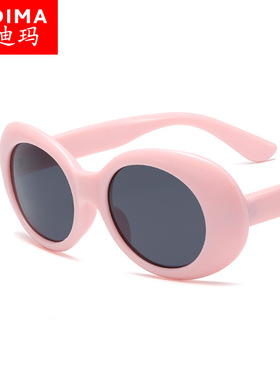 2025年新款时尚欧美椭圆形墨镜 速卖通个性太阳镜潮太阳眼镜