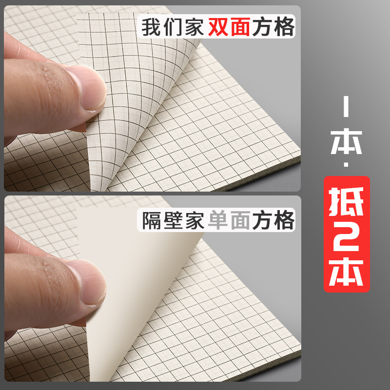 网格纸小方格双面方格草稿纸加厚大学生专用数学计算草稿本