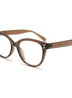 72322个性复古猫形近视眼镜框男女网红潮凹造型平光镜架可配度数