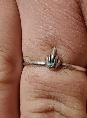 Fun Ring 新品 Cute Fun Ring有趣的中指戒指