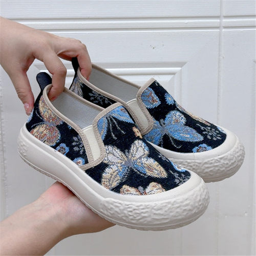 一脚蹬软底舒适轻便新款渔夫鞋