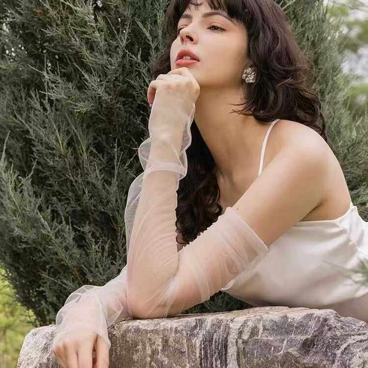 薄网纱新娘结婚礼服婚纱手套超薄长款白色遮手臂袖套拍照写真道具,服饰配件/皮带/帽子/围巾,婚纱手套,淘宝优惠券,粉丝福利购,淘宝优惠卷