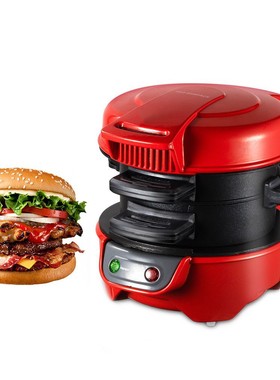 汉堡机三机家用早餐机煎蛋烤面包机Burr Mr
