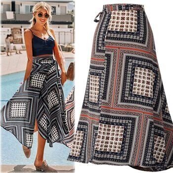 2019 women skirts plus size  new fashion clothes Sandy beach在类目 女装/女士精品, 半身裙中 - 来自Buy2taobao.com提供专业的淘宝代购服务