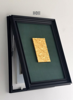 一加一中古风浮雕电表箱装饰画