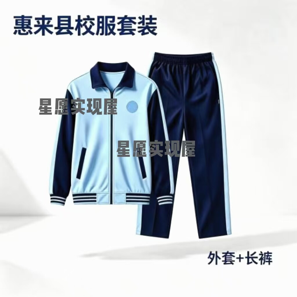 广东省惠来县中小学生校服统一秋冬2026新款男女同款套装冬装外套