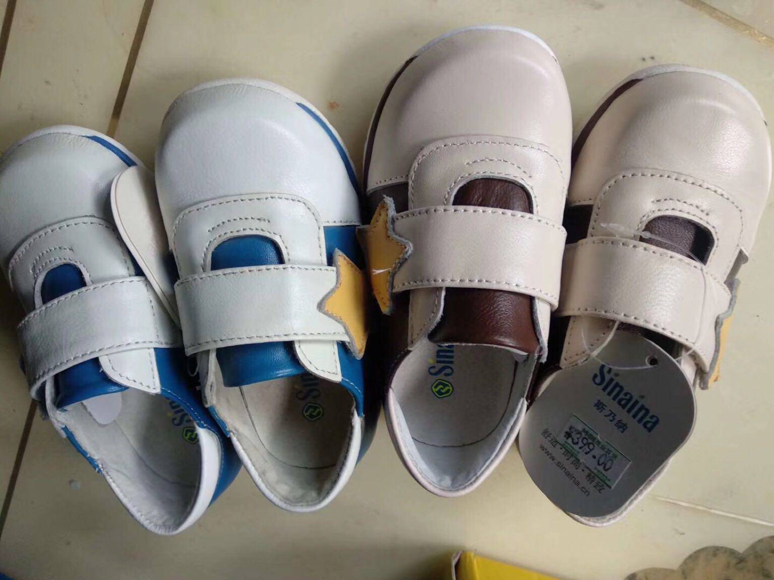 专柜正品斯乃纳春秋款包棒单皮鞋板鞋61422男女宝宝羊皮鞋130-170