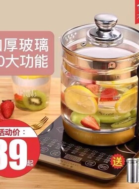 德国养生壶2026新款家用1.8L多功能炖煮一体煮茶壶花茶壶煎药壶