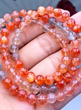 天然阿鲁沙三圈佛珠手串 日光石金太阳绿柱石多圈饰品厂家批发