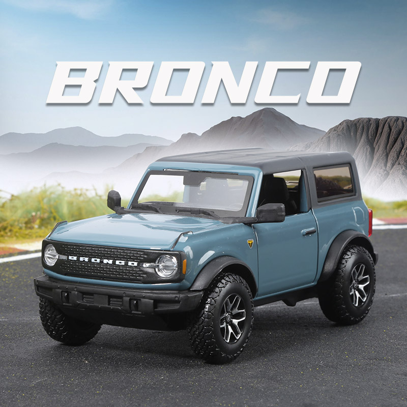 美驰图1:24合金车仿真玩具模型收藏福特2021烈马Bronco Badlands