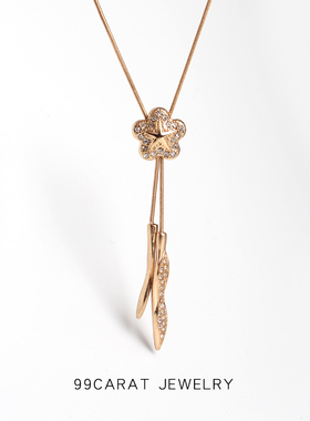 99克拉时尚花朵树叶女森系简约