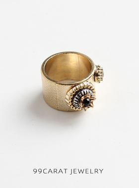 克拉欧美风闪钻夸张戒指时尚饰品