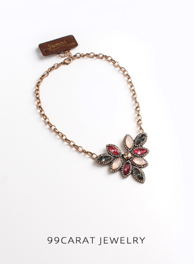 九九夸张亚克力彩色短款莲花瓣