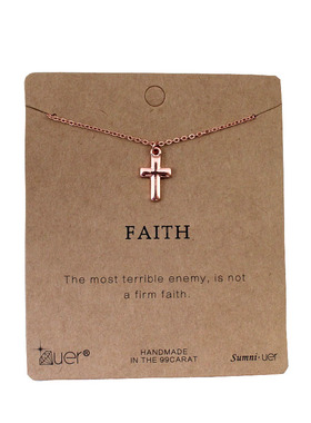 克拉欧美金色十字架短款时尚饰品