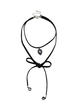 99克拉欧美风饰品黑色女水滴坠