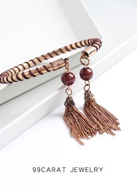 99克拉 个性流苏穗子质感开口手镯女异域复古学院风chic手饰潮VM