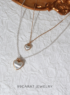 99克拉欧美风合金时尚桃心xz项链