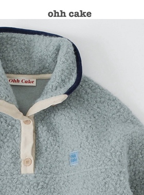 Ohh Cake 人气返场 Matilda玛蒂尔达圈圈羊毛卫衣 立领撞色套头衫