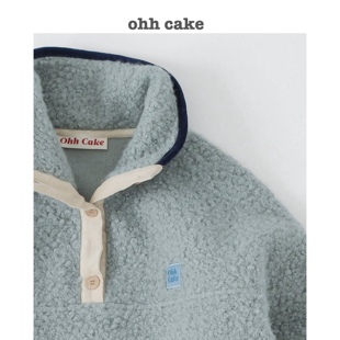 Ohh Cake 人气返场 Matilda玛蒂尔达圈圈羊毛卫衣 立领撞色套头衫