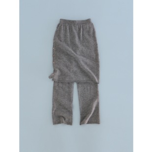 Cake 直筒长裤 Alma阿尔玛 慵懒层次感 假两件羊毛针织裙裤 Ohh